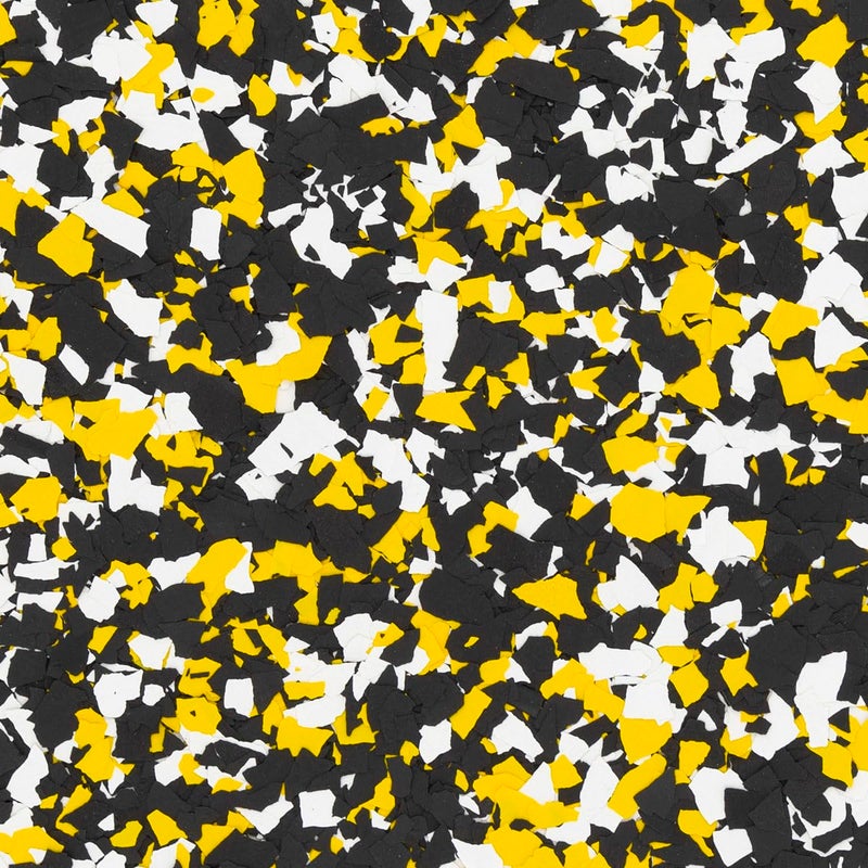 Epoxy FX Epoxy Flakes 1/4" (5 Pounds) - Floor Flakes for Decorative Floors and Crafts (209 Yellow Jacket) - Image 1